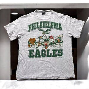 Philadelphia Eagles Looney Tunes Ash Basic style tee T-Shirt AN44233